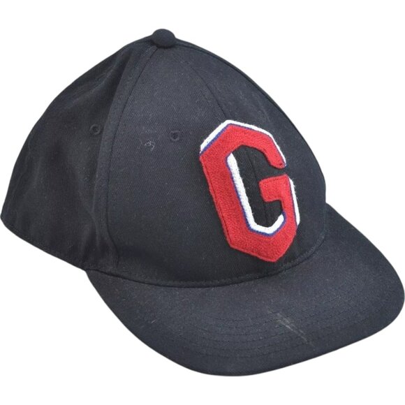 085189AR (S2) Gucci Cap Web Sherry Line Black Canvas - Picture 1 of 14